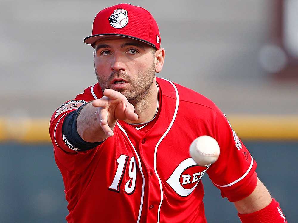 A photo of Joey Votto playing for Cincinnati Reds