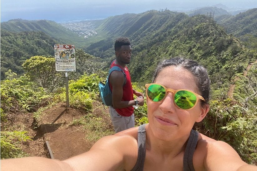 Nikki Hair Husband Marques Brownlee Hiking
